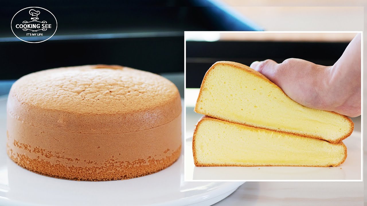 Cómo hacer Bizcocho de vainilla / Receta de pastel esponjoso / Pastel fácil / Genoise