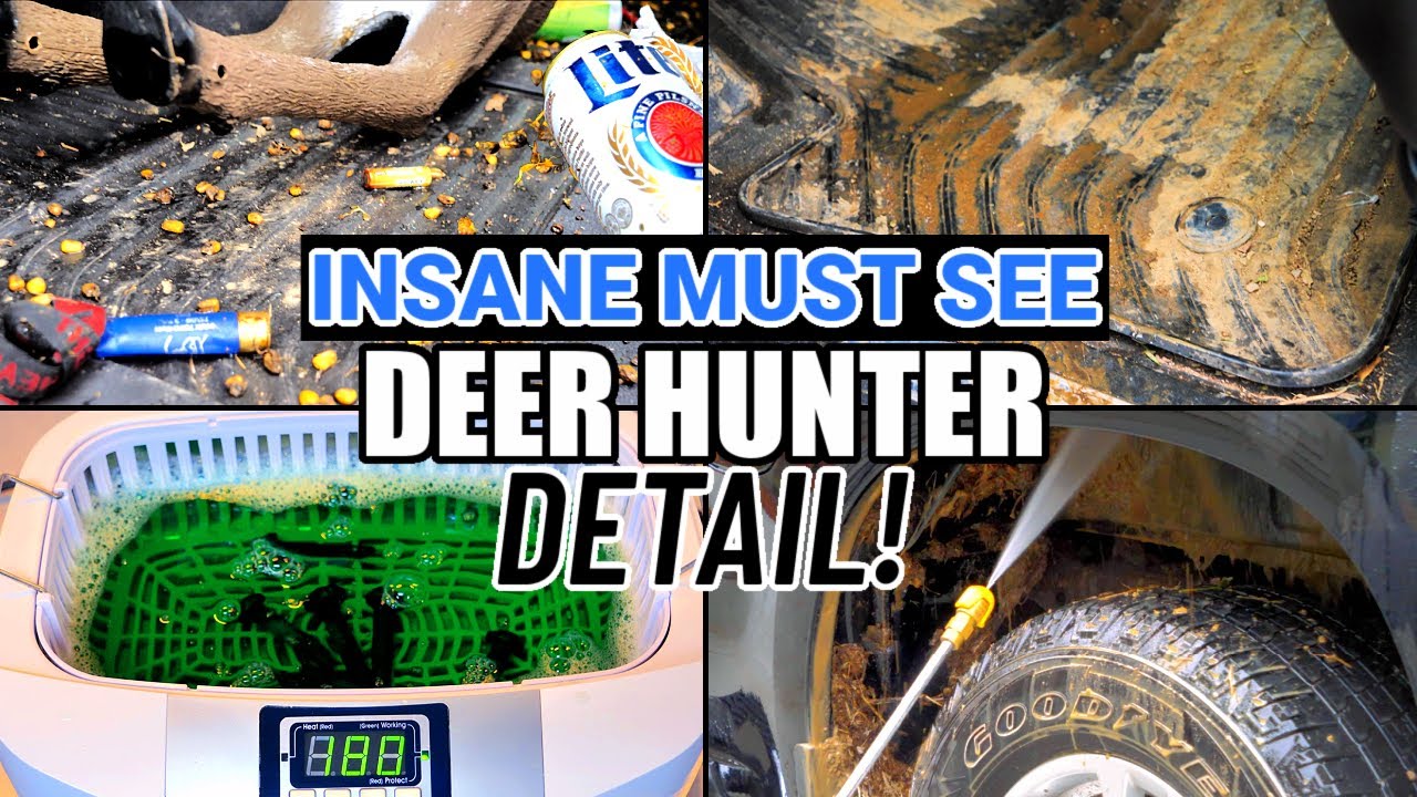 Complete Disaster Car Detailing | Deep Cleaning A Hunter's FILTHY Truck Chevrolet Silverado