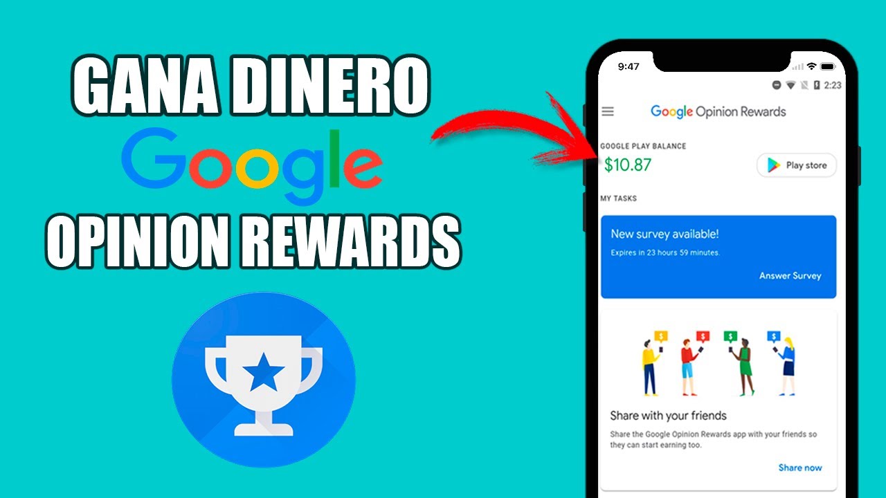 Gana dinero con [Google Opinion Rewards] recompensa por tu opinion (2020)