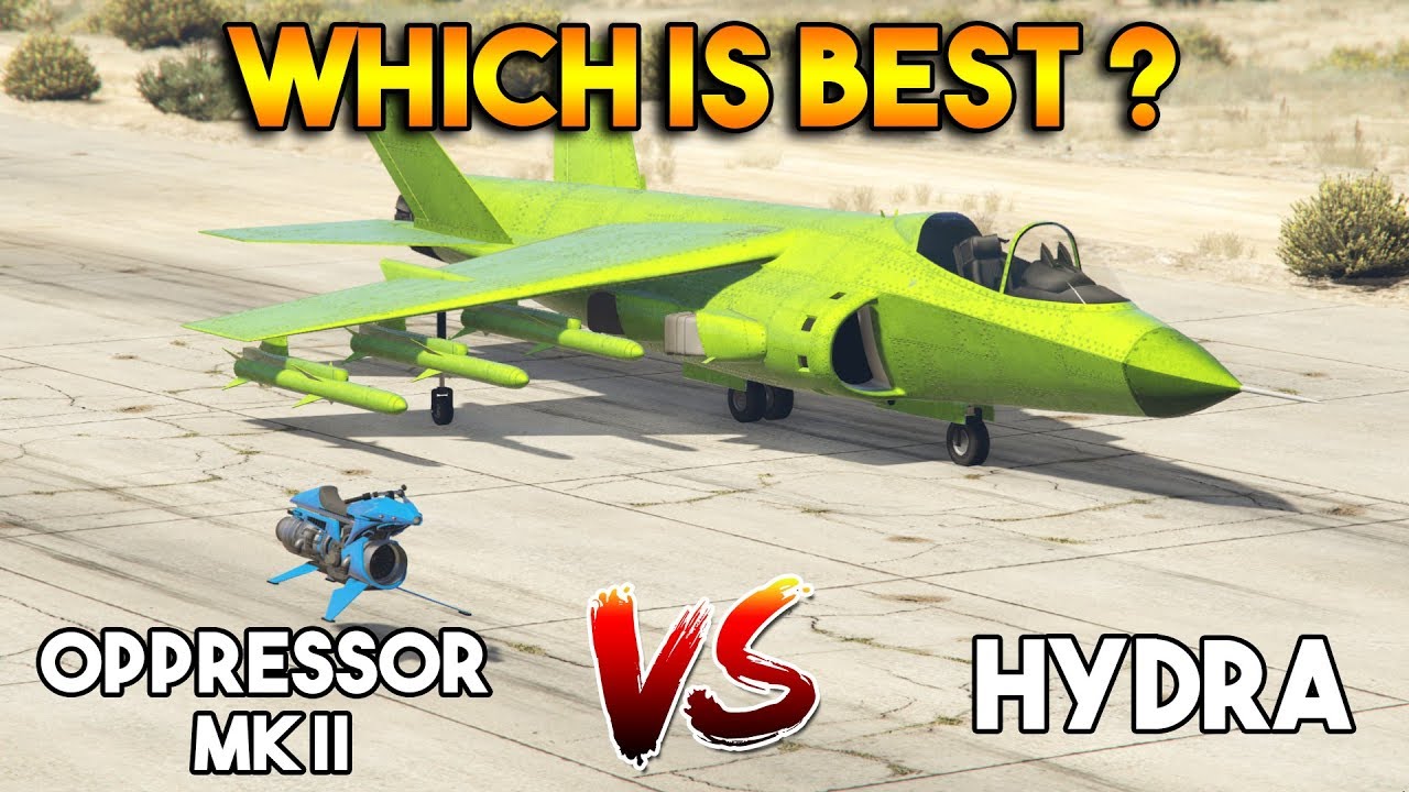 GTA 5 ONLINE: OPPRESSOR MK II VS (contra) HYDRA (¿ CUAL ES ELMEJOR ?)