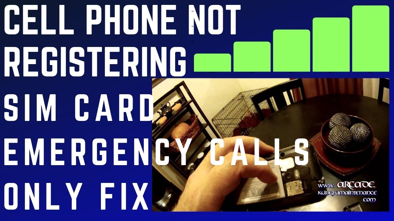How To Fix Cell Phone Not Registering Sim Card Emergency Calls Only Macgyver Style
