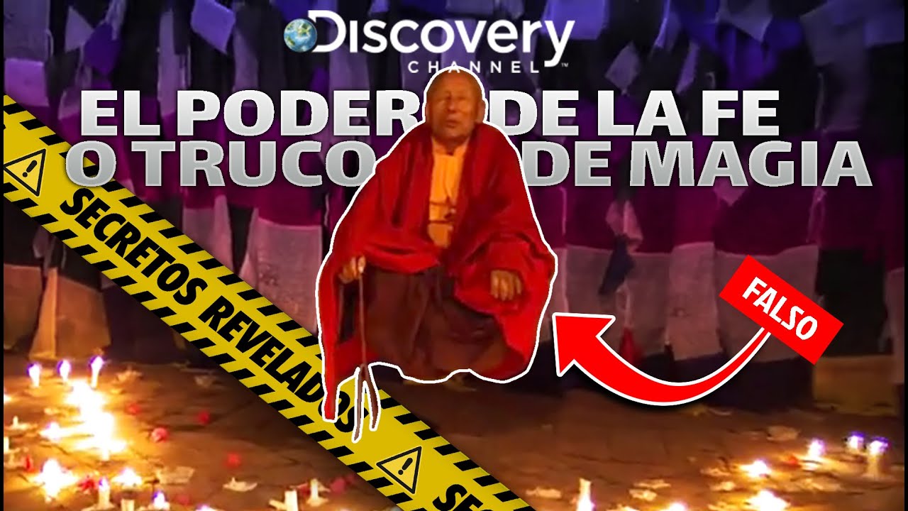 Monje Meditando LEVITANDO en Documental de Discovey Channel - TRUCO REVELADO