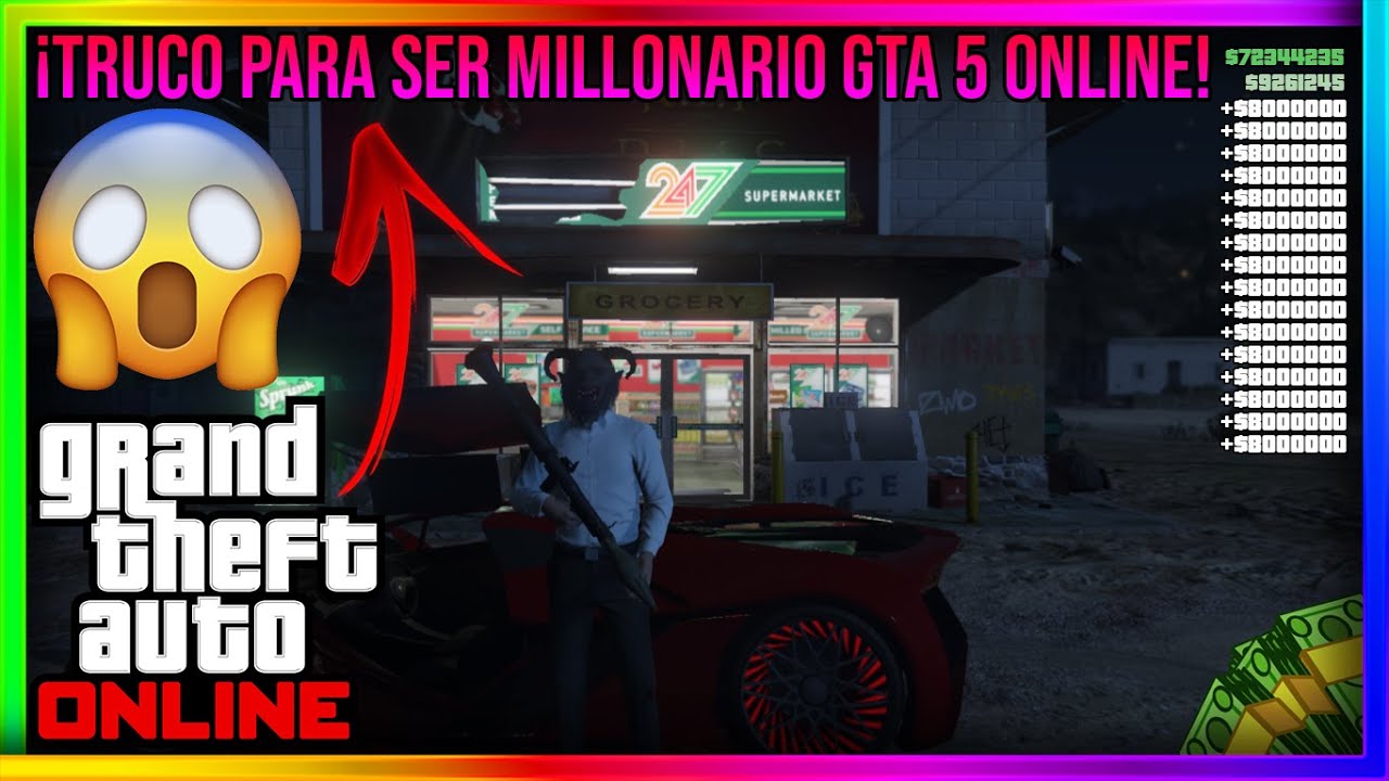 SI HACES ESTE TRUCO SERAS MILLONARIO en GTA 5 ONLINE! - +$8000000 DINERO INFINITO GTA 5! - (LEGAL)