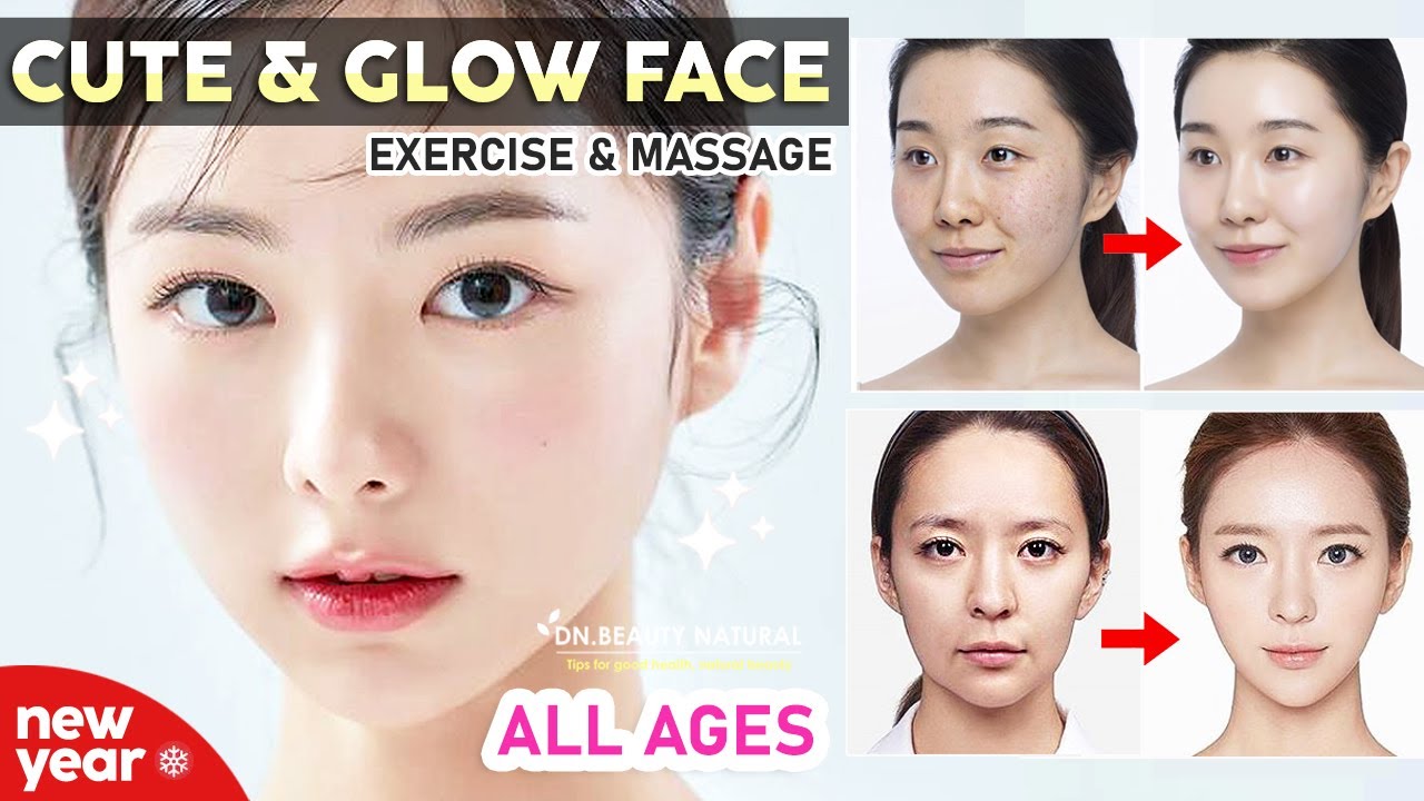💖 Adolescents et Tous Âges | Beaux exercices pour le visage, massage du visage à la peau éclatante