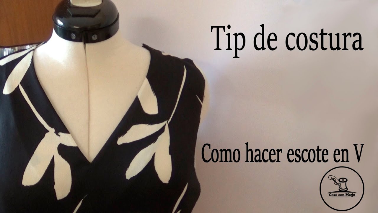 Como hacer escote en V 💖 Paso a paso 💖Tip de costura