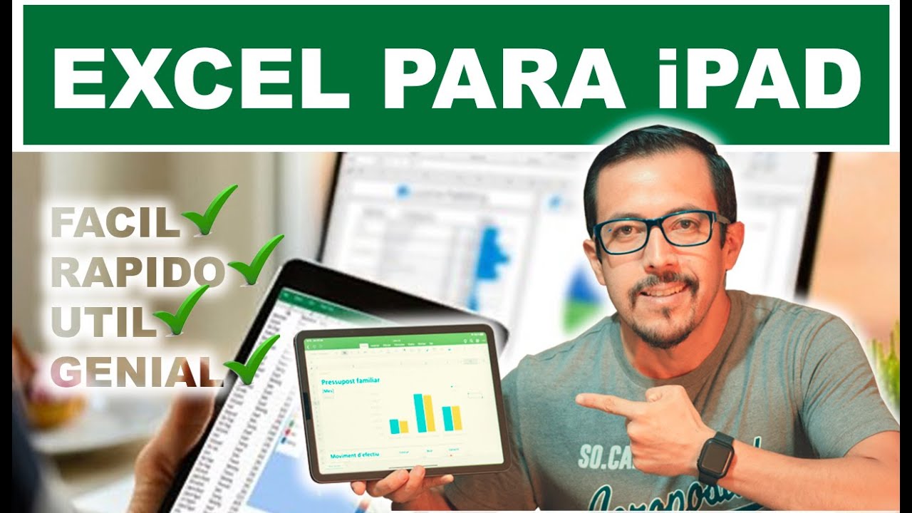 Como usar EXCEL PARA IPAD ¿Tienes un iPad y aun no sabes utilizar su Excel? Este video es para ...