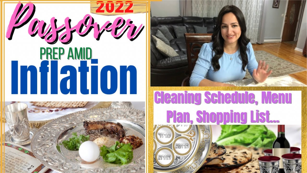 Passover Prep Amid Inflation / Menu Guide / Shopping List / Cleaning Schedule