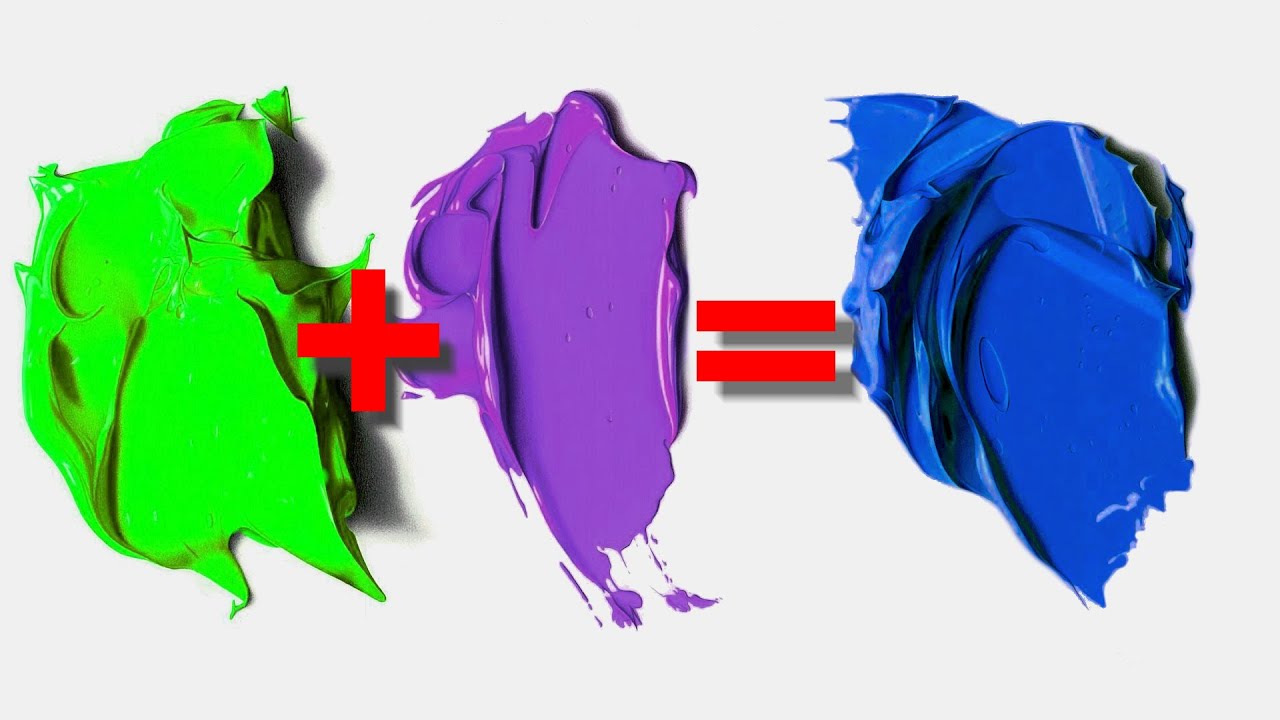 Why do GREEN and PURPLE make BLUE?