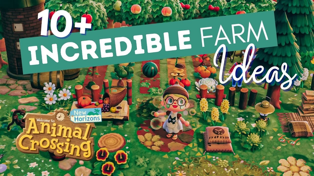 10+ BEST Farm Design Ideas for ACNH // AMAZING Farm Design Inspo // Animal Crossing: New Horizons