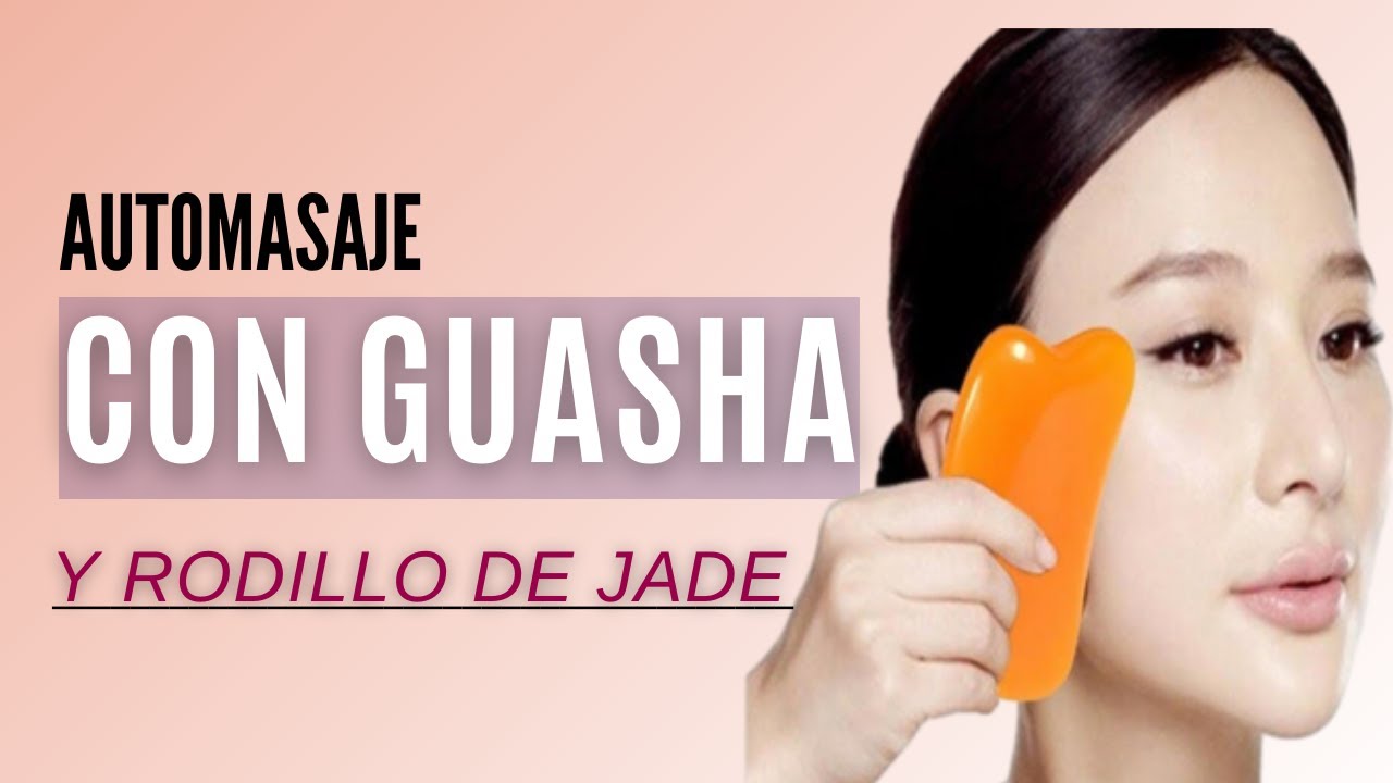 ✅ Automasaje FACIAL Antiarrugas | con Guasha y Rodillo de Jade *FUNCIONA* 🉐