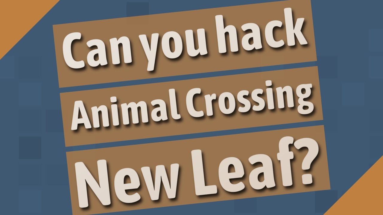 Can you hack Animal Crossing New Leaf?