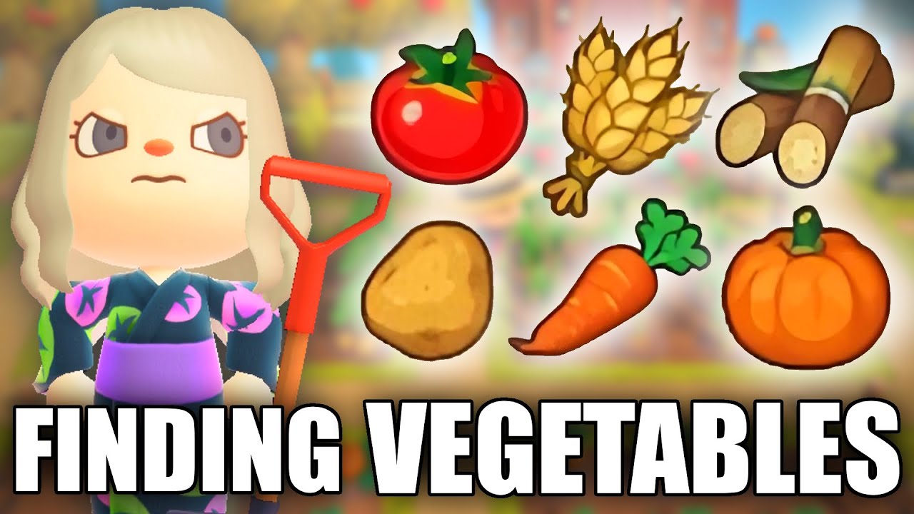 COMMENT TROUVER tous les légumes et cultures dans Animal Crossing New Horizons