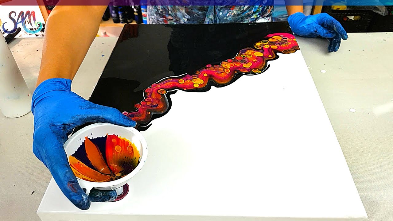 Hou la la! 10 techniques étonnantes de coulée acrylique | Art abstrait - Acrylique fluide | 2020
