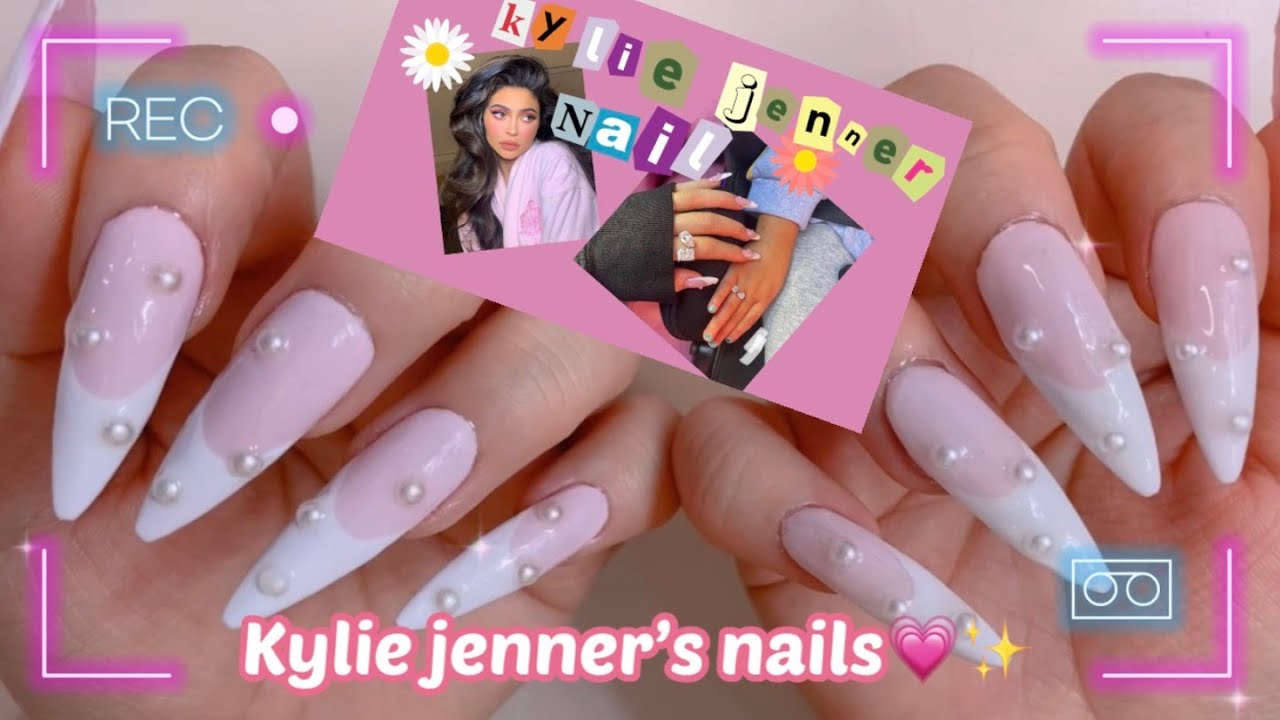 카일리제너 네일💖 Kylie jenner's nail✨ 셀프네일 diy nails 네일아트 커버네일