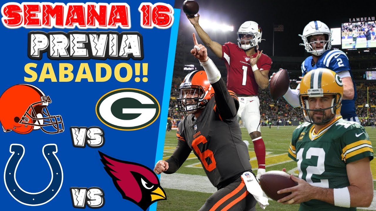 👉Pronósticos Semana 16 NFL 2021 // Browns vs Packers Y Colts vs Cardinals (SABADO) 👈NFL EN ESPAÑOL