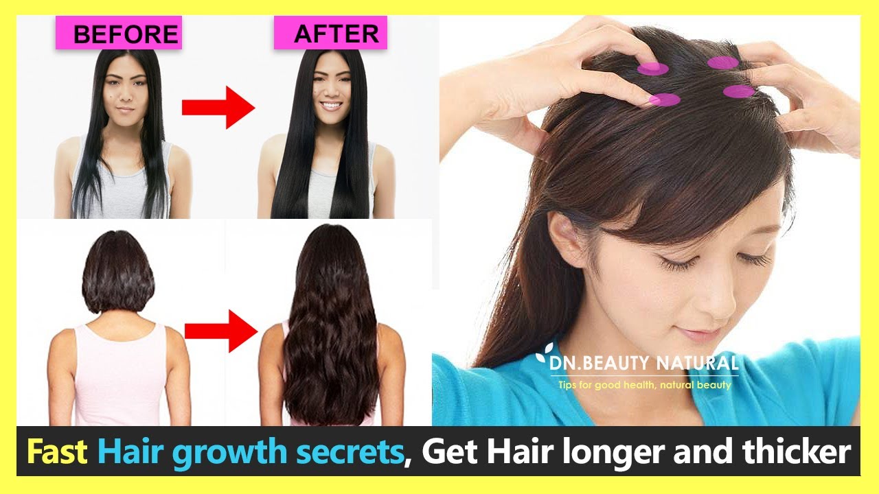 Secrets de croissance rapide des cheveux | Comment faire pousser les cheveux plus vite, plus forts, plus longs et plus épais | Massage du cuir chevelu