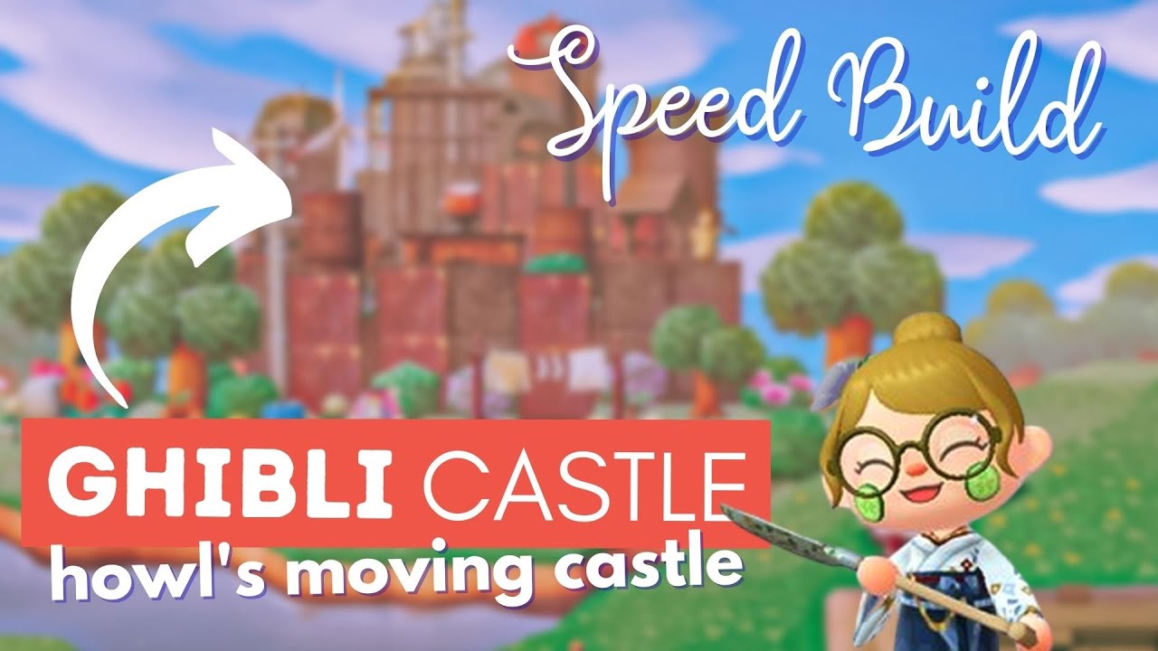 STUDIO GHIBLI Howl's Moving Castle SPEED BUILD! (Japanese Island) // Animal Crossing: New Horizons