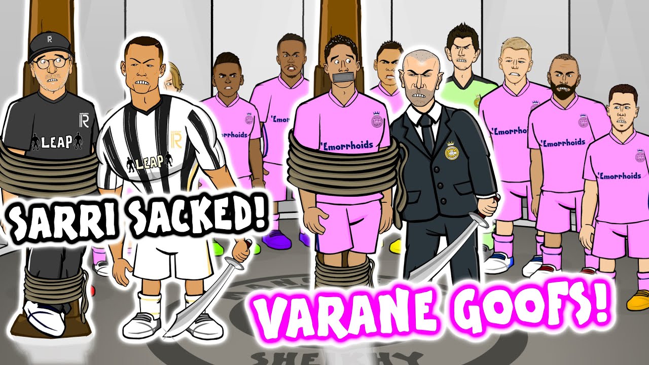 😲Varane Mistakes! Sarri Sacked!😲 (Champions League Parody Man City vs Real Madrid Juventus Lyon)