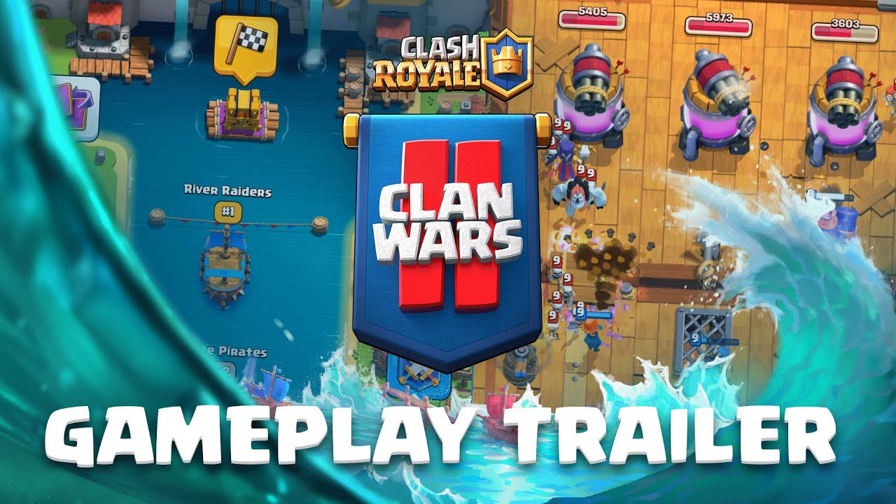 Clash Royale: Clan Wars 2 Launch Gameplay Trailer! ⚔️⛵