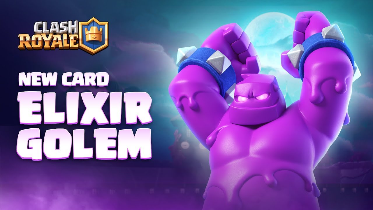 Clash Royale NEW CARD ELIXIR GOLEM! 👊 Season 4 Animation Reveal 🎃