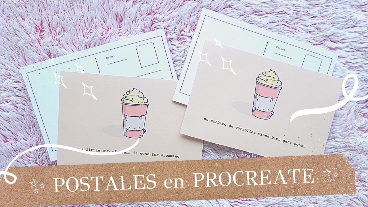 Comment faire mes cartes postales à PROCREATE 🎨💌 | msdaniescalona