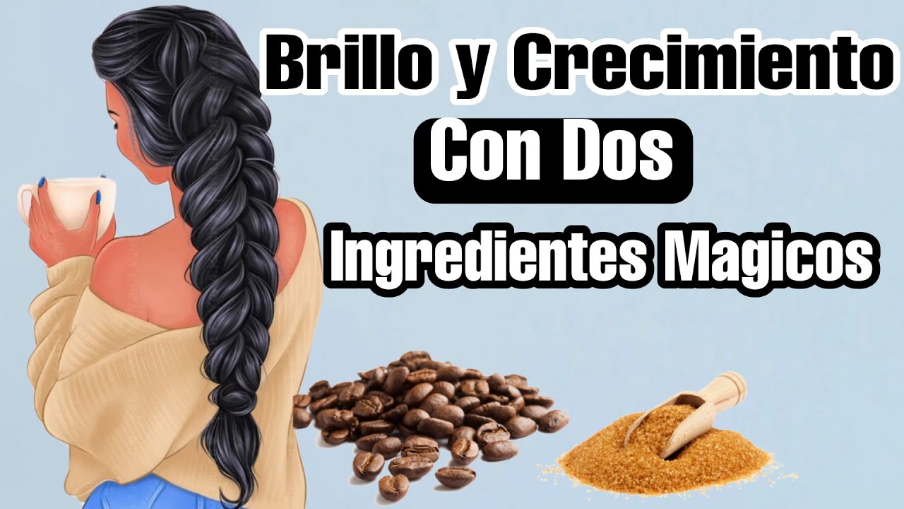Como Crecer el PELO con Cafe /cafe y azucar en el cabello/ How to make curly hair grow with coffee