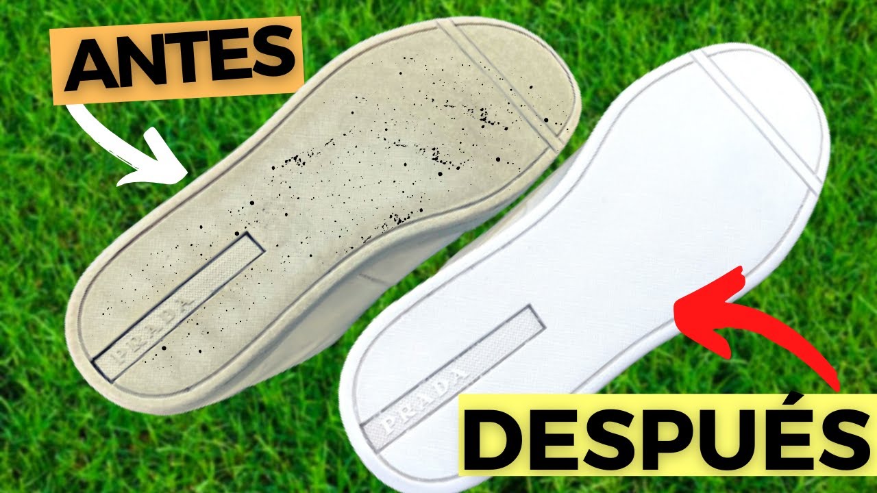 Cómo dejar tus zapatos blancos usados como nuevos!!👟🚿🧽|| RICKYSERTV