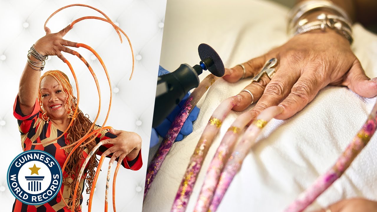 Cutting The World's Longest Fingernails - Guinness World Records