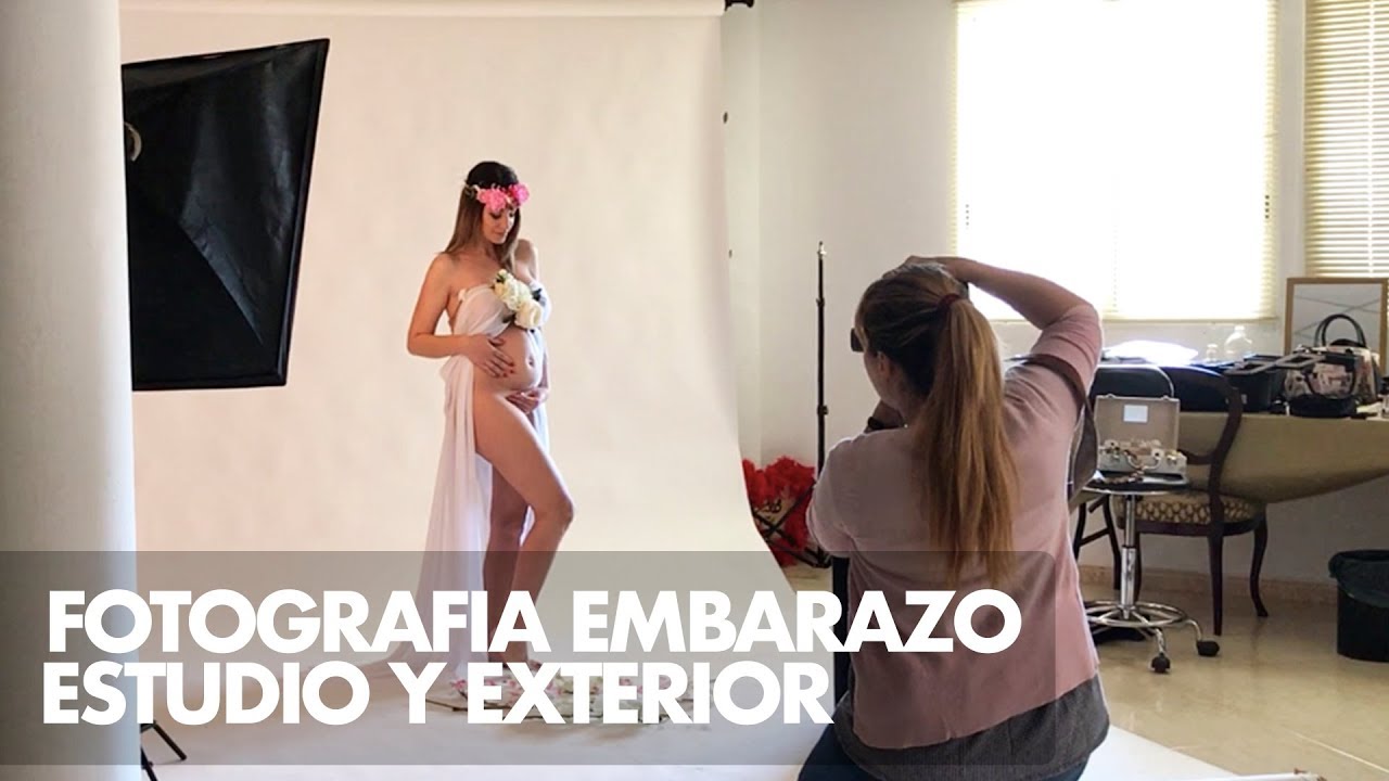 FOTOGRAFIA EMBARAZO - estudio y exterior VIDEO 1