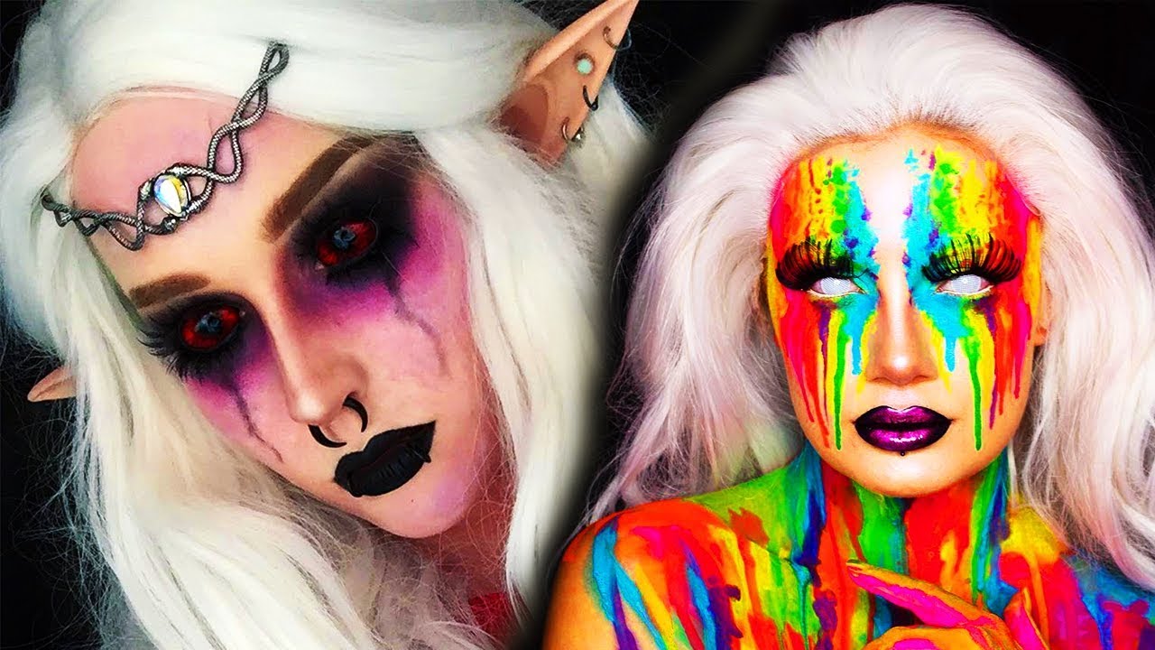 Increíbles Maquillajes de terror para HALLOWEEN | Sencillos tutoriales de maquillaje de Halloween