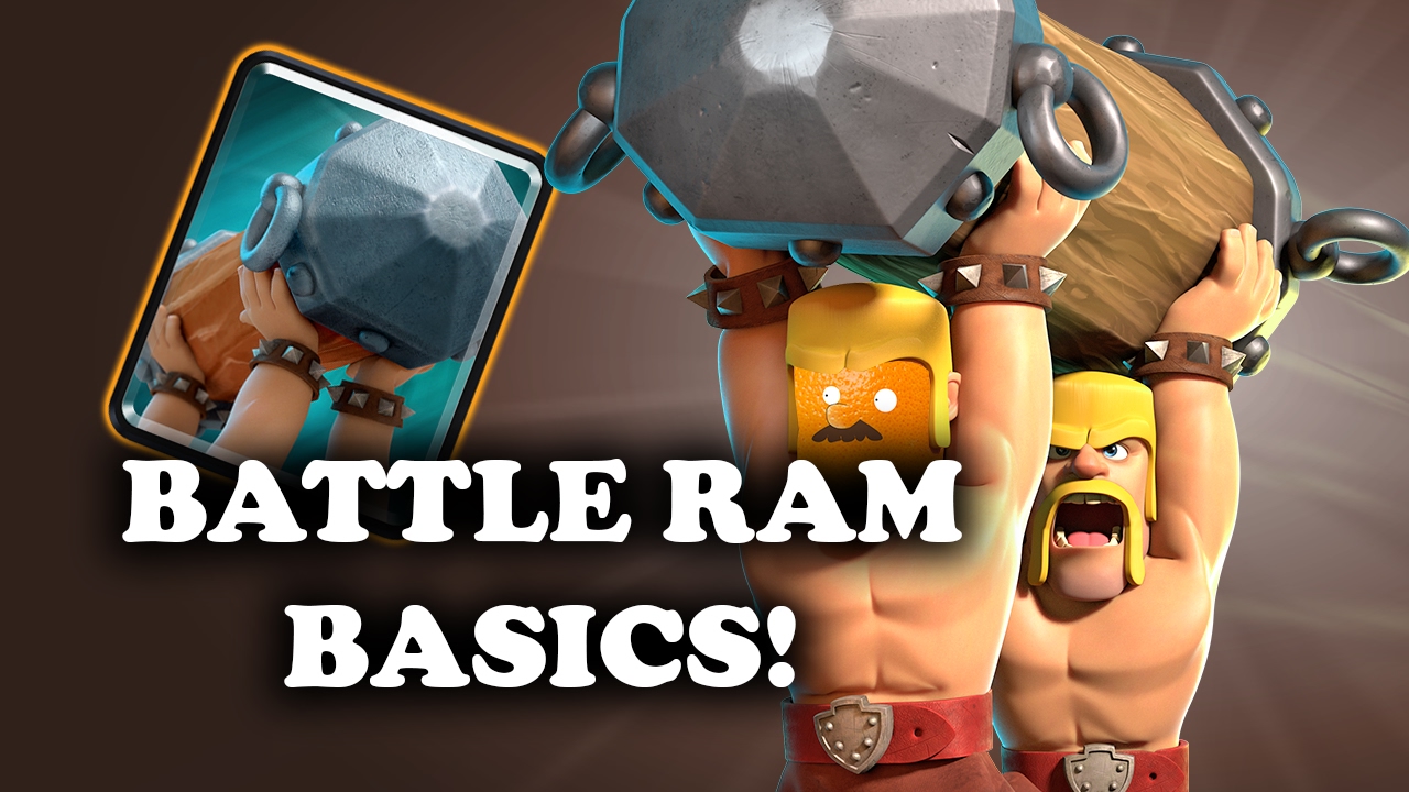 Intro to Battle Ram | Basic Interactions Using/Countering | Clash Royale