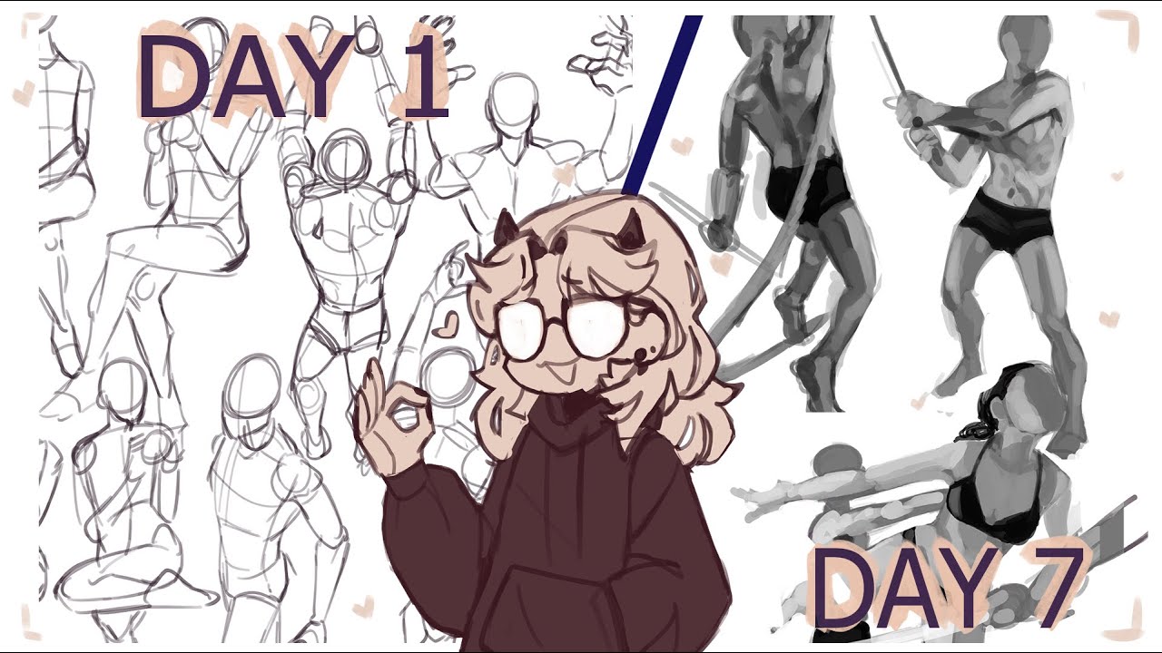 Learning to draw anatomy in a week// Study with me 【 2023 】 Mr Trucos