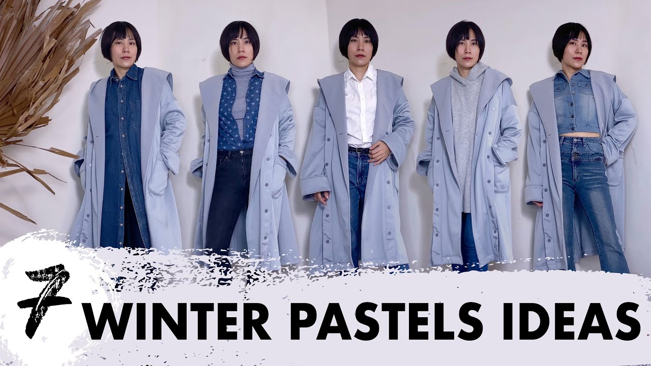 Long Winter Coat｜how to style pastel color