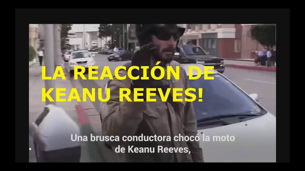 Mujer chocó la moto favorita de Keanu Reeves y así fue como él reaccionó