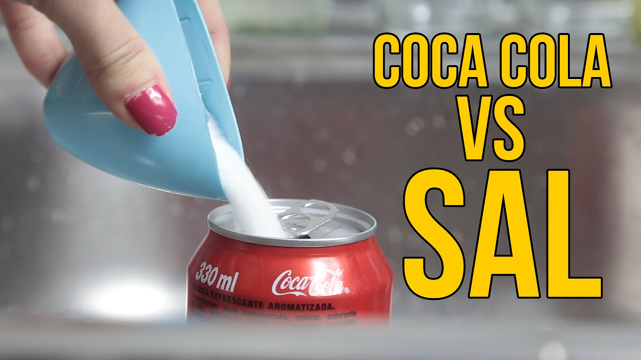 Qué ocurre si mezclas Coca Cola con sal (Experimentos Caseros con comida)