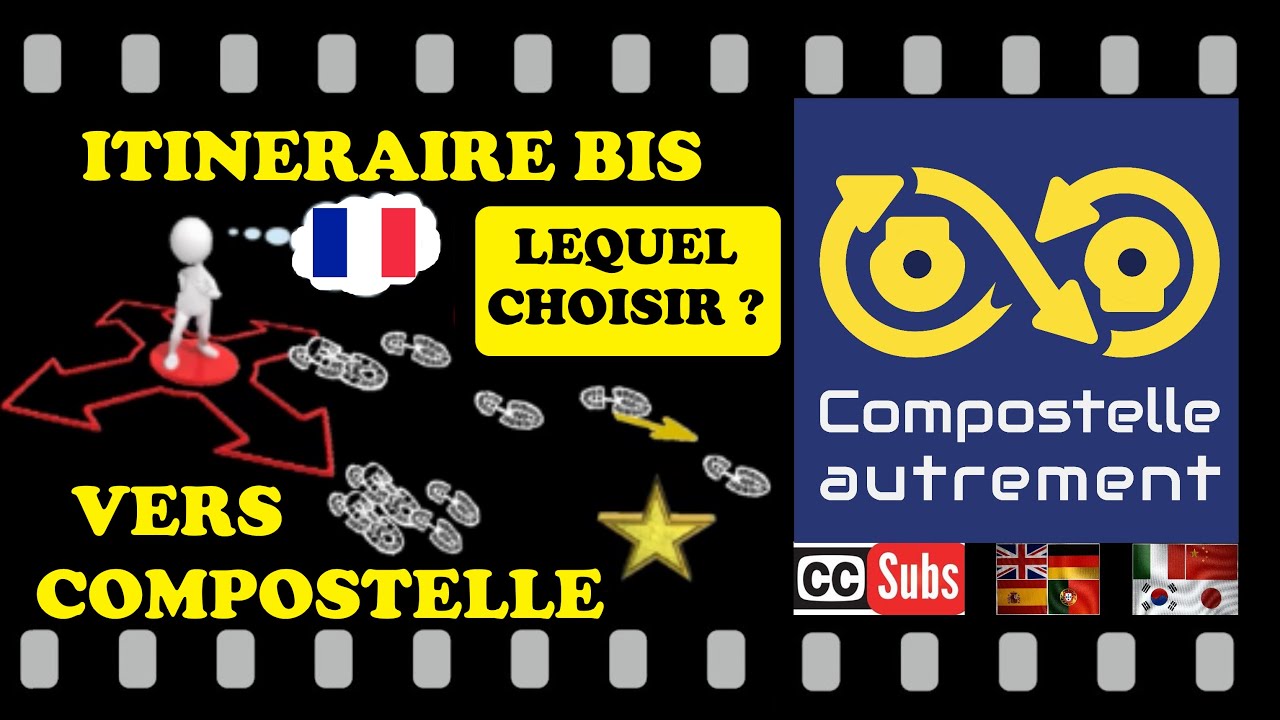Quels chemins de #Compostelle suivre depuis la France ? 6 itinéraires proposés. #trekvlog #vlog