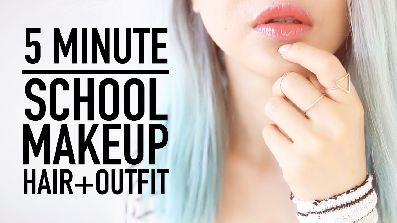 Tarde para la Rutina Escolar ♥ Consejos: Maquillaje en 5 Minutos, Peinado \u0026 Vestido ♥