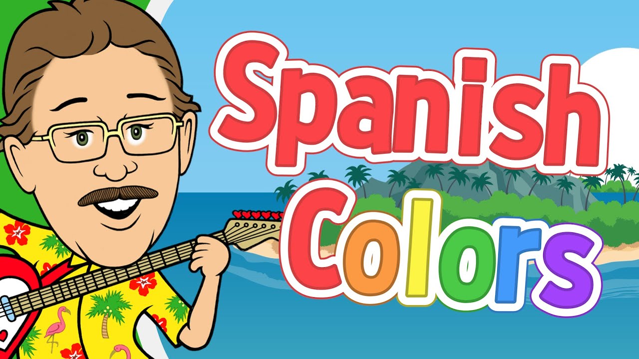 The Colors in Spanish | Jack Hartmann Colors Song | Colores | Spanish and English Colors