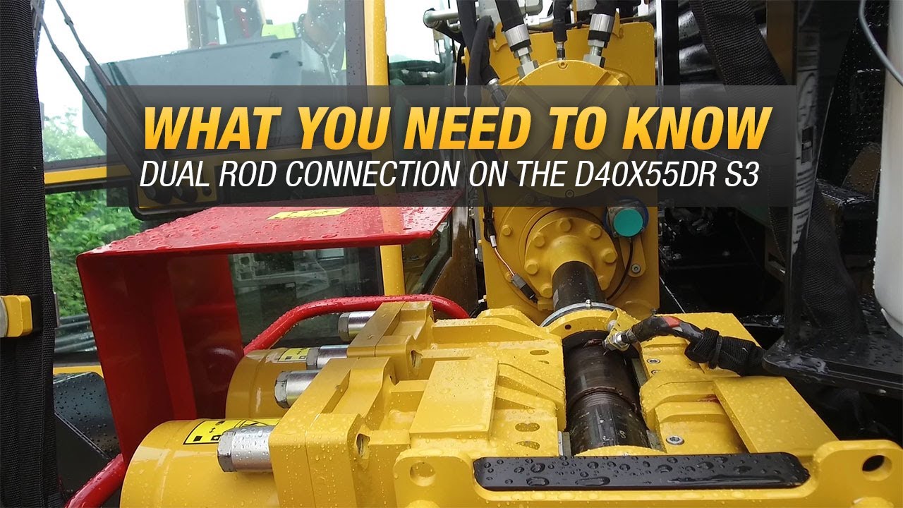 Tips for using the dual rod connection on the Vermeer D40x55DR S3 drill