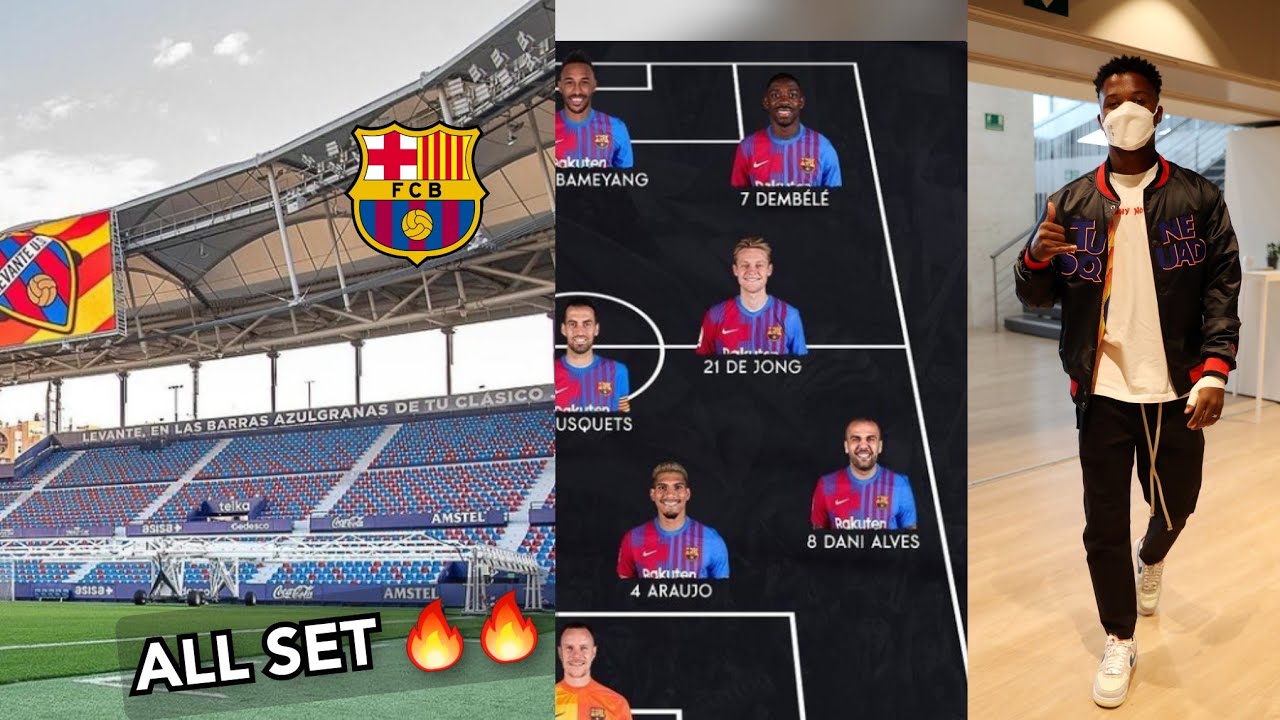 Yes ! 🔥 Barcelona Lineup that will destroy Levante,Barcelona vs Levante, ✅confirmed squad Xavi,Fati