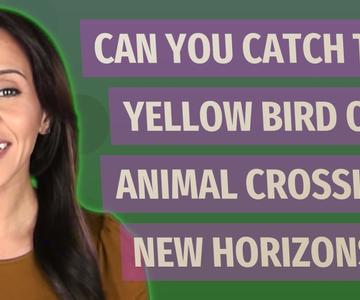Can you catch the yellow bird on Animal Crossing New Horizons?