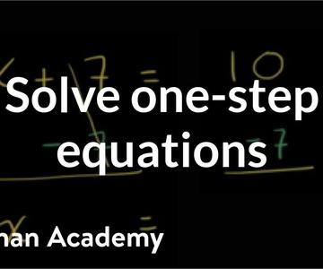 How to solve one-step equations | Linear equations | Algebra I | Khan Academy
