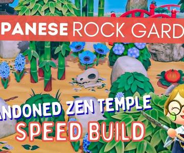 Japanese Zen Rock Garden Speed ​​Build 🎋 + Tutoriel Rock Garden | Île japonaise Pt 5 | ACNH