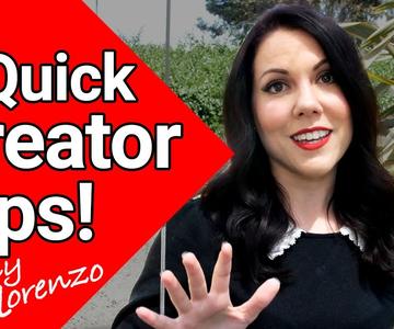 Quick Tips from YouTube HQ: Jenny Lorenzo
