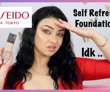 Shiseido Synchro Skin Self-Refreshing Foundation First Impressions \u0026 6 hour wear test | v e r a