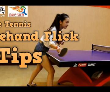 table tennis forehand flick: 3 tips to remember