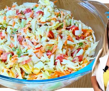 Une salade croustillante pour perdre du poids ! Vous devez l'essayer - Facile, rapide et savoureux !