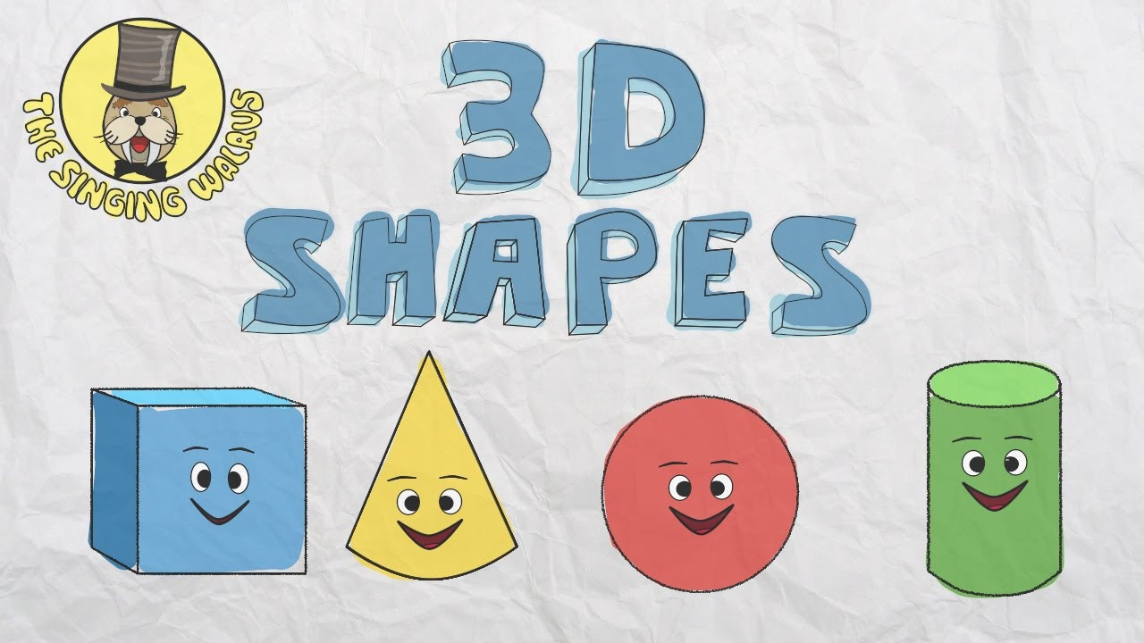 3D Shapes Song | Shapes for kids | The Singing Walrus