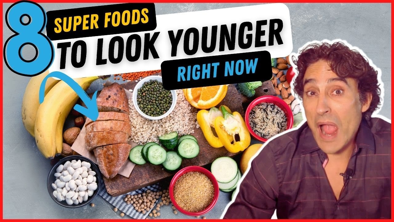 8 SUPER FOODS to Make You LOOK YOUNGER THAN YOUR AGE // Supplements