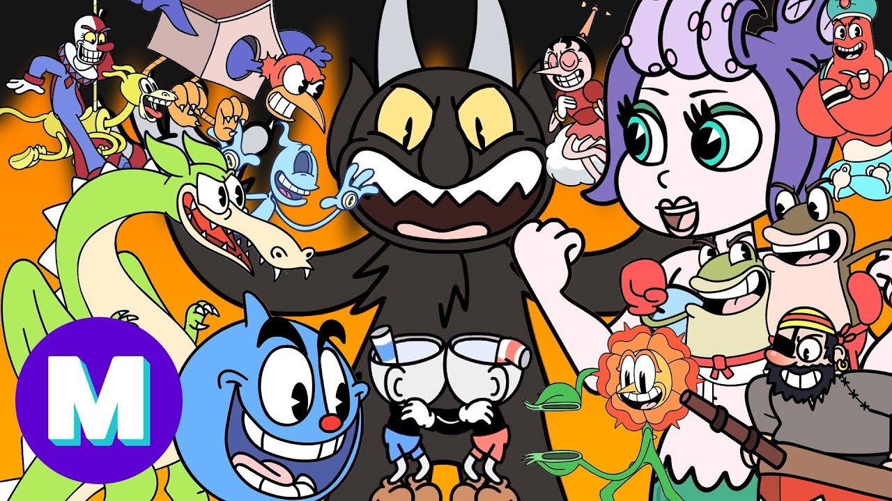 🎵CUPHEAD CARTOON RAP BATTLE: PART 1 \u0026 2 🎵